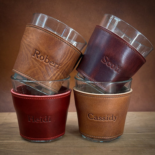 Leather Tumbler Sleeve for Yeti Rambler®, The Traveler