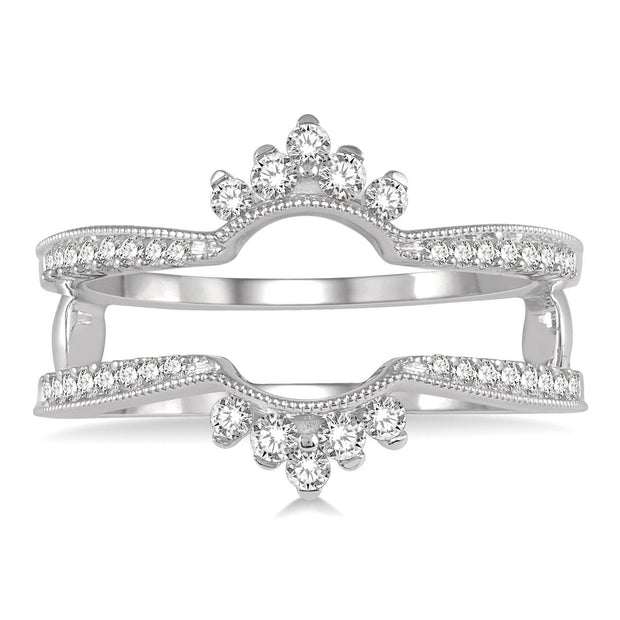 Crown diamond Ring Guard In 18K Rose Gold | Fascinating Diamonds