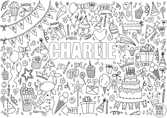 Background 23 Custom Personalized Giant Coloring Poster 48x63