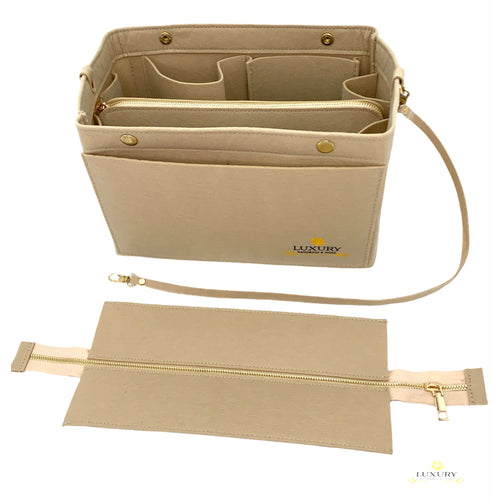 LEXSION Organizer,Bag Organizer,Insert purse organizer with 2 packs in one  set fit NeoNoe Noé Series perfectly Beige
