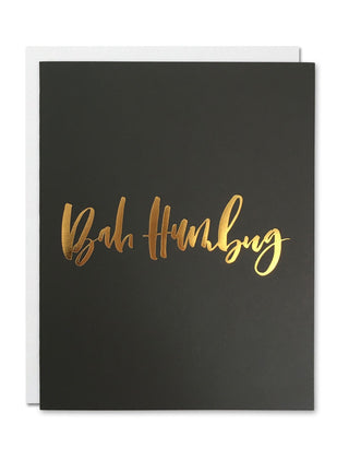 Bah Humbug Greeting Card by Justine Ma Designs