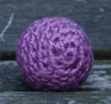 Knit Ball Chop set 1" purple