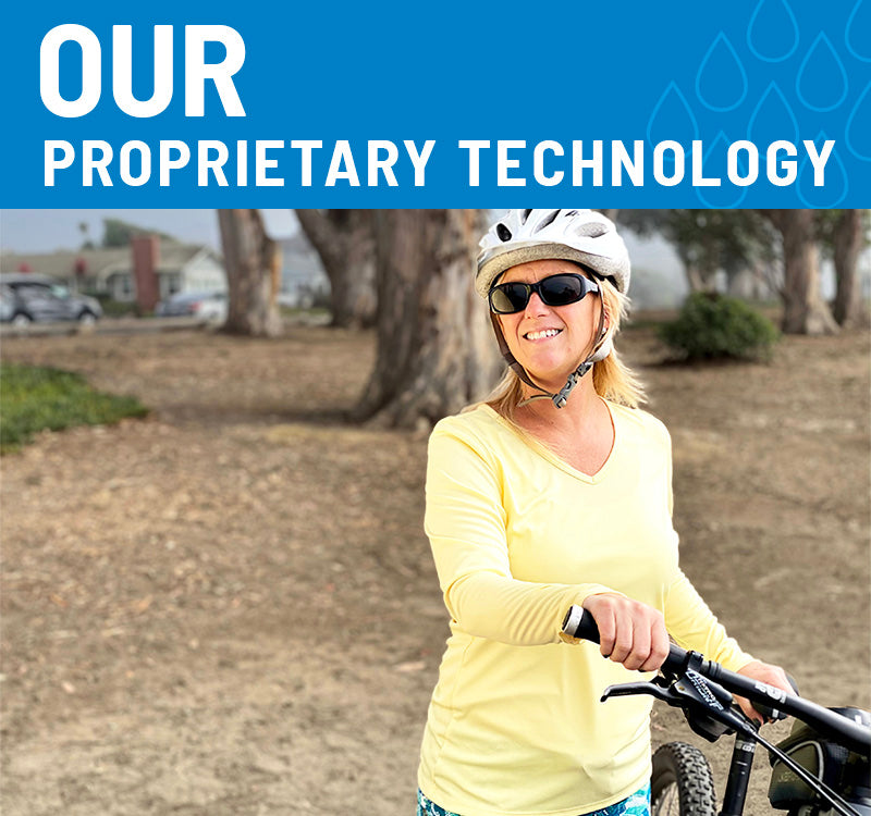 Our Proprietary Technology - woman with bike