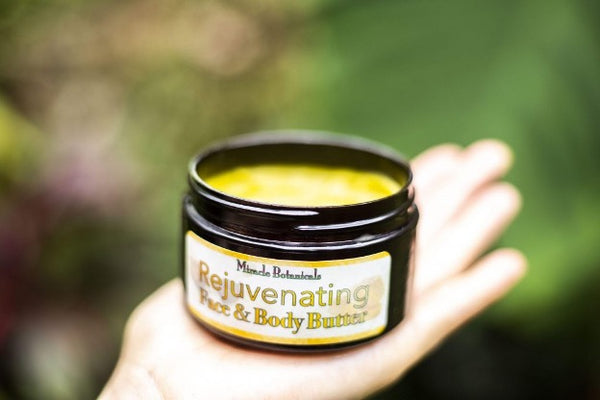rejuvenating face & body butter.  Shop Miraclebotanicals.com.