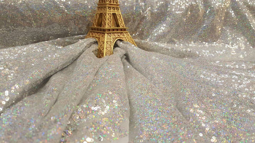 Holograms Designer sequin Fabric Material, lurex 115cm Wide dance wear  drapes