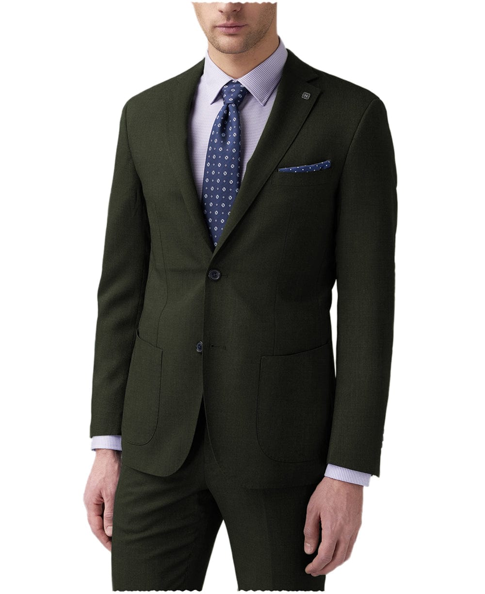Men's 2 Piece Blazer Tuxedo Suit Asymmetric Button Belt Jacket Peak Lapel  Blazer