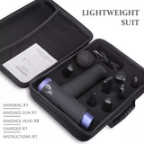 BDI Deep Tissue Massage Gun, with Portable Storage case, 8 Massage Head, & 22 Speeds (LCD Version) 5323-A