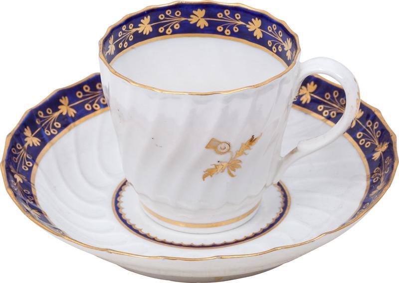 SCOTTISH PRIDE! WORCESTER CUP AND SAUCER C.1770-80 – Fagan Arms