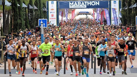 marathon people running