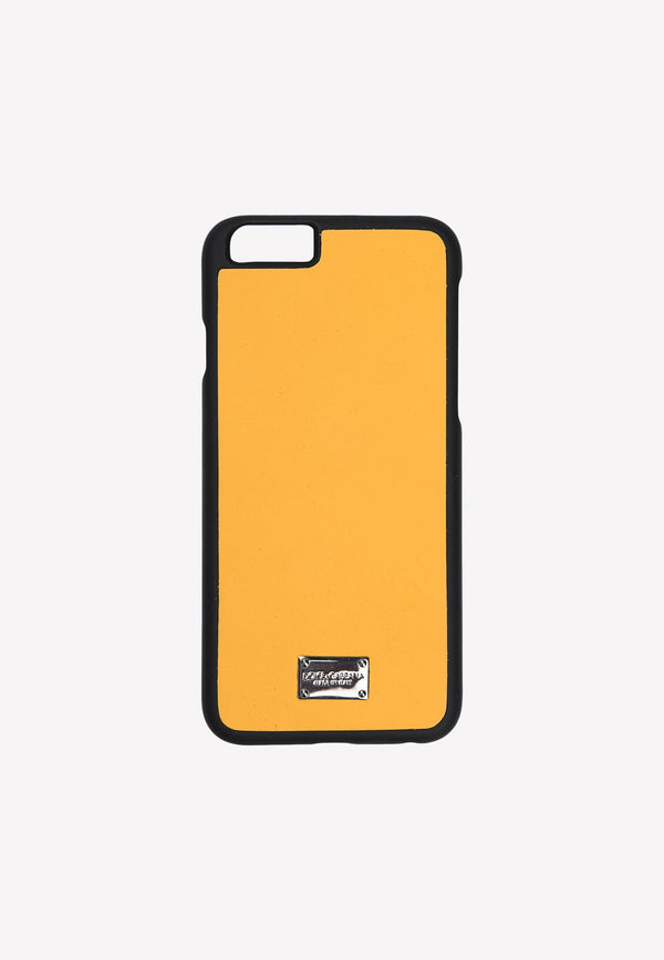 iPhone 6 Logo Plate Leather Cover