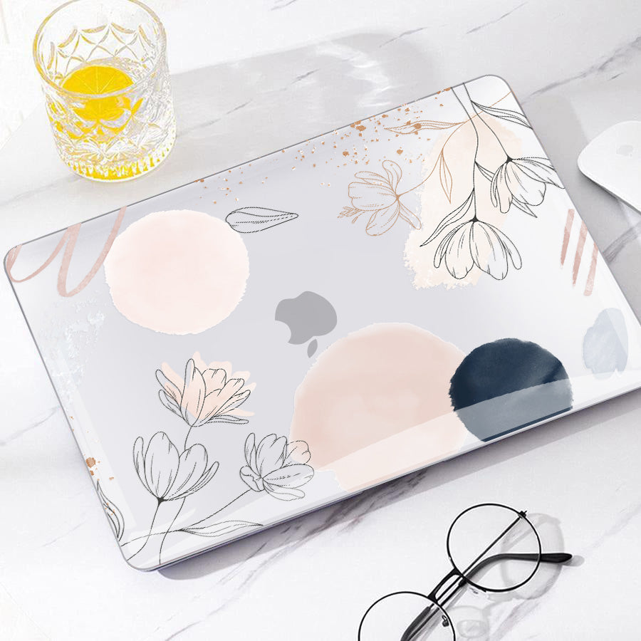 White lotus flower | Macbook case