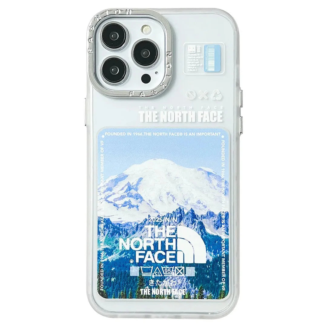 North Face Snow Mountain Tags iPhone Case