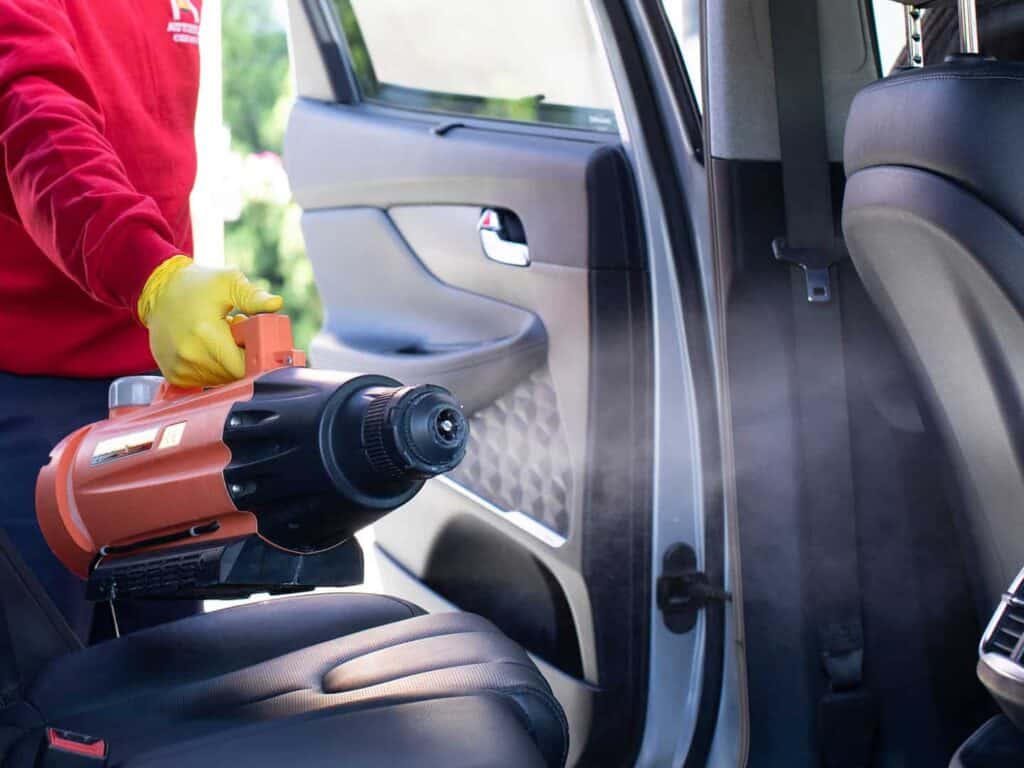 Cleaning and Disinfecting by Steam of the Car Interior and Car S Stock  Image - Image of hygiene, dust: 273340625