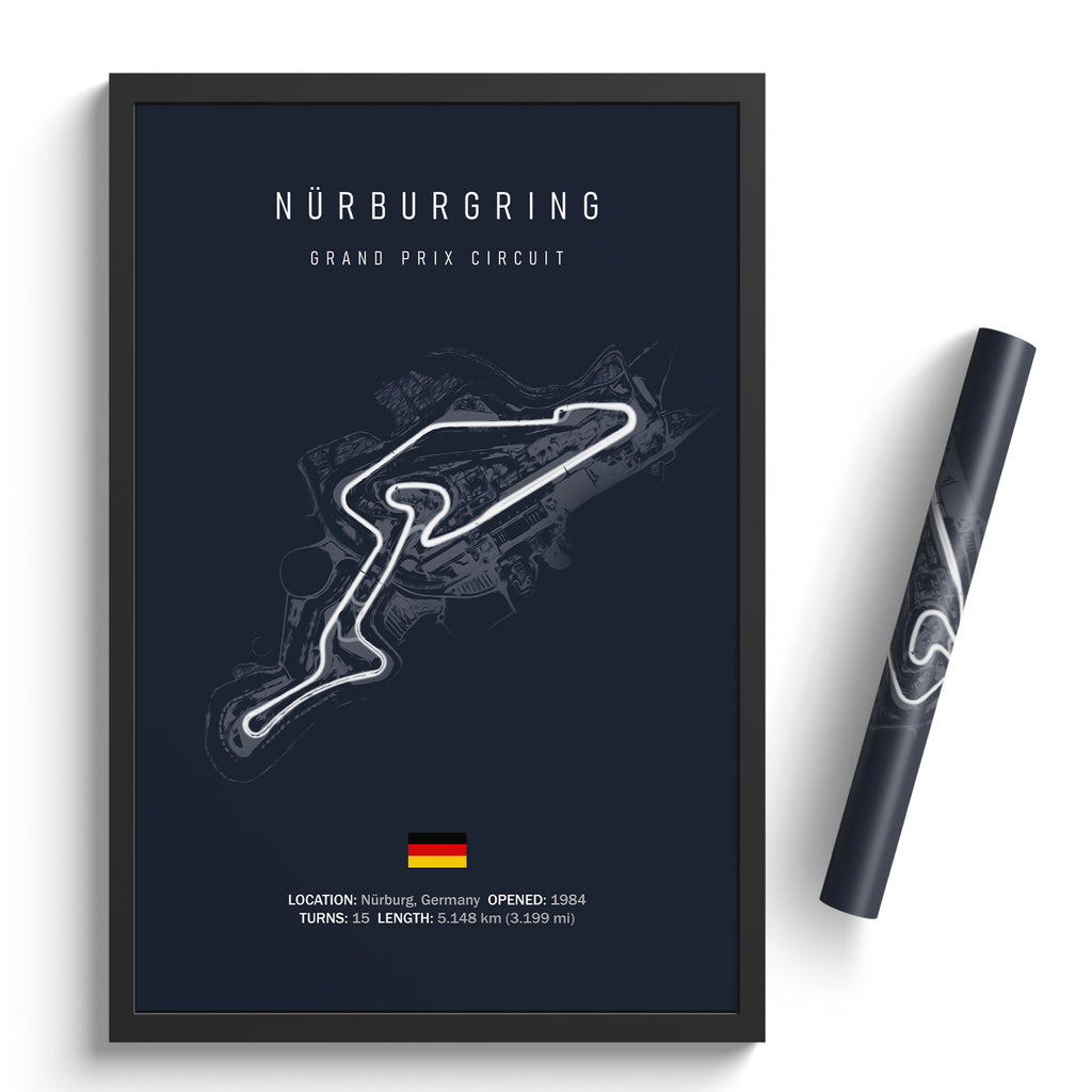 COCOCI 5 Piezas De Lienzo Framed Nurburgring Rally Track Circuit