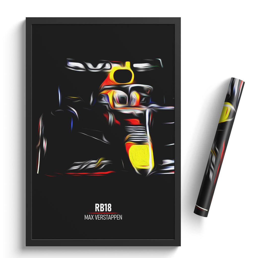 Max Verstappen Pop Art Poster SUPER MAX  – OBRABO