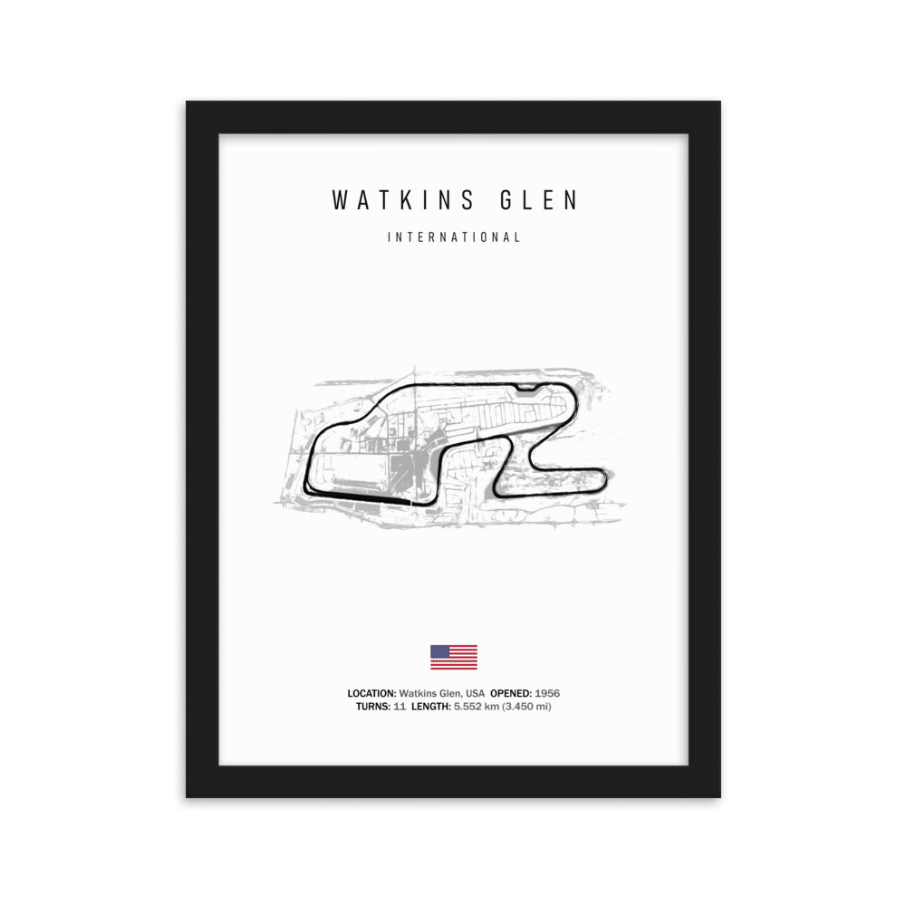 Watkins Glen - Framed Poster