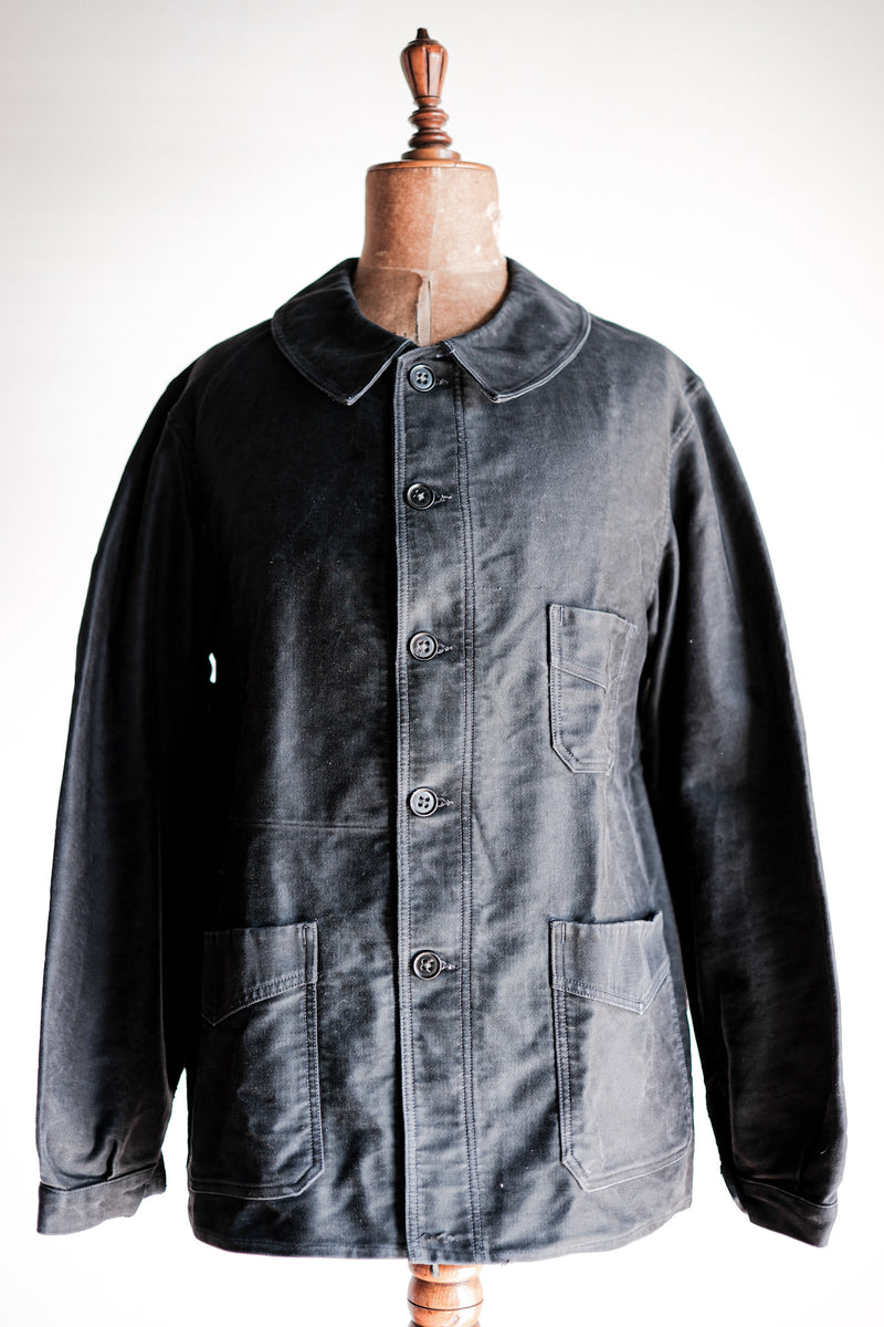 貴重 french black molskin jacket-offerskeeper.com