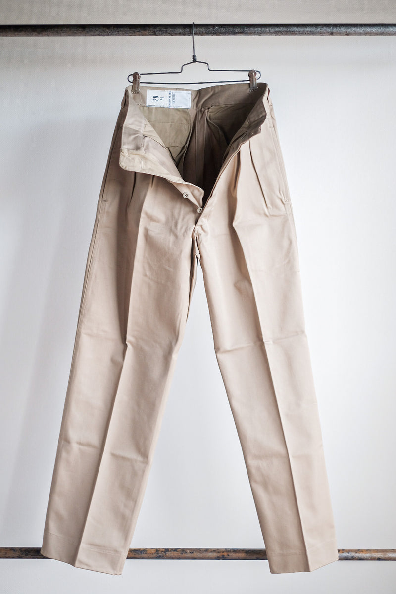 60's] French Army M52 CHINO TROUSERS SIZE.80M 