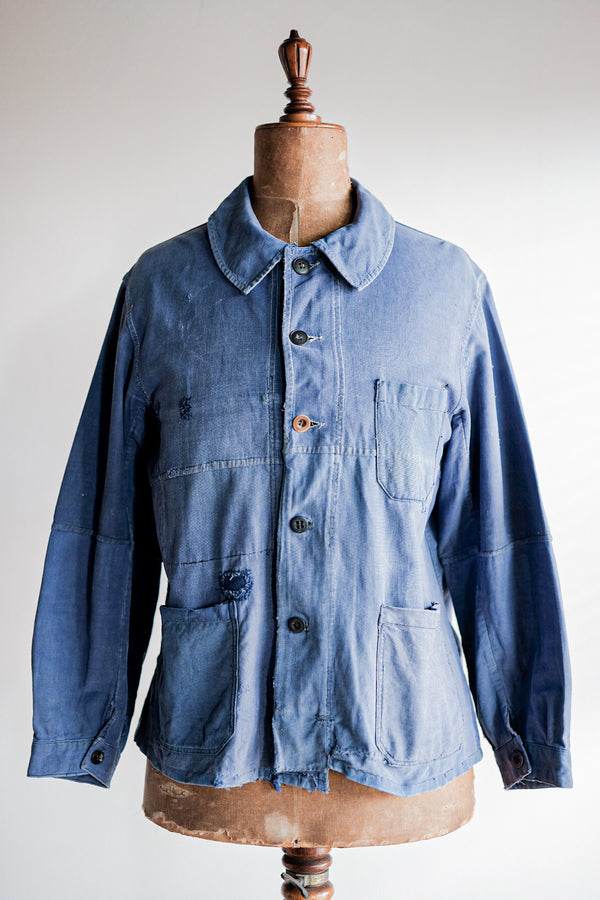 40's] French Vintage Blue Moleskin Work Jacket – VIEUX ET NOUVEAU