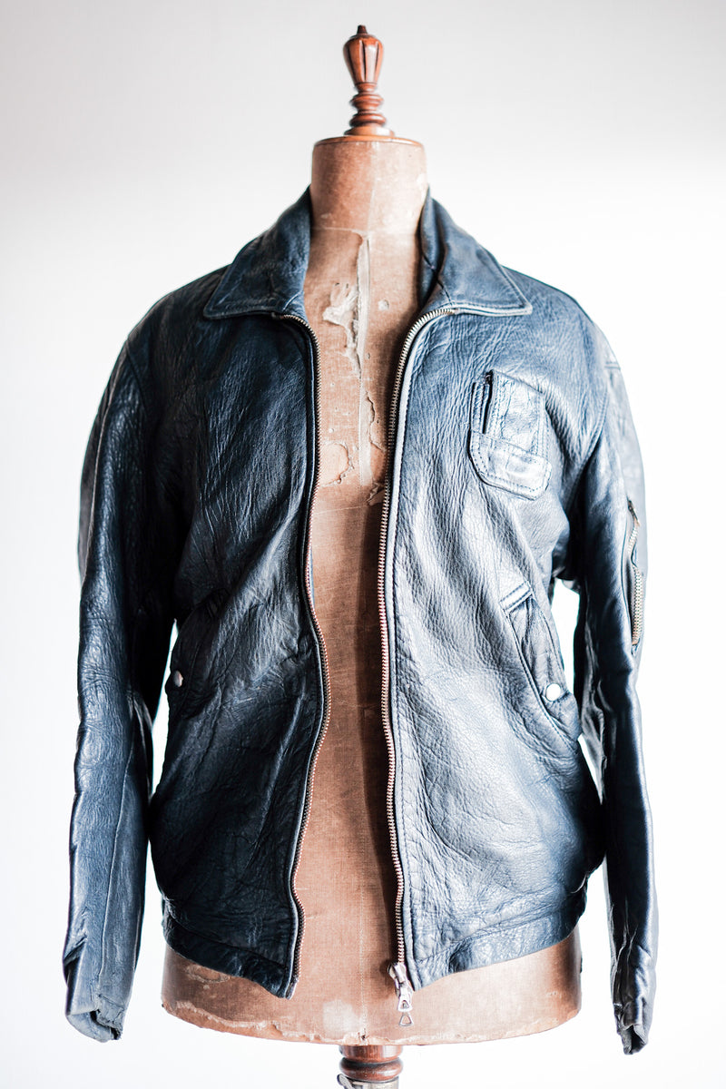 70's] French Air Force Pilot Leather Jacket – VIEUX ET NOUVEAU