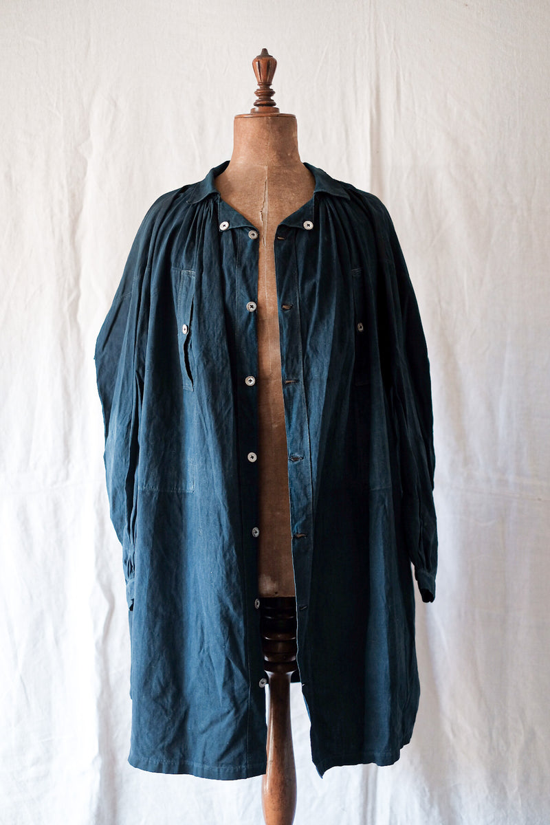 1900s インディゴリネンスモック indigo linen smock 価値 lagoa.pb.gov.br