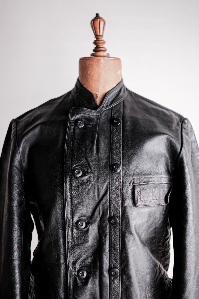 40's Vintage French leather coat | www.ddechuquisaca.gob.bo