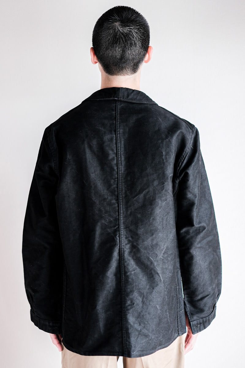 50's] French Vintage Black Moleskin Work Jacket – VIEUX ET NOUVEAU