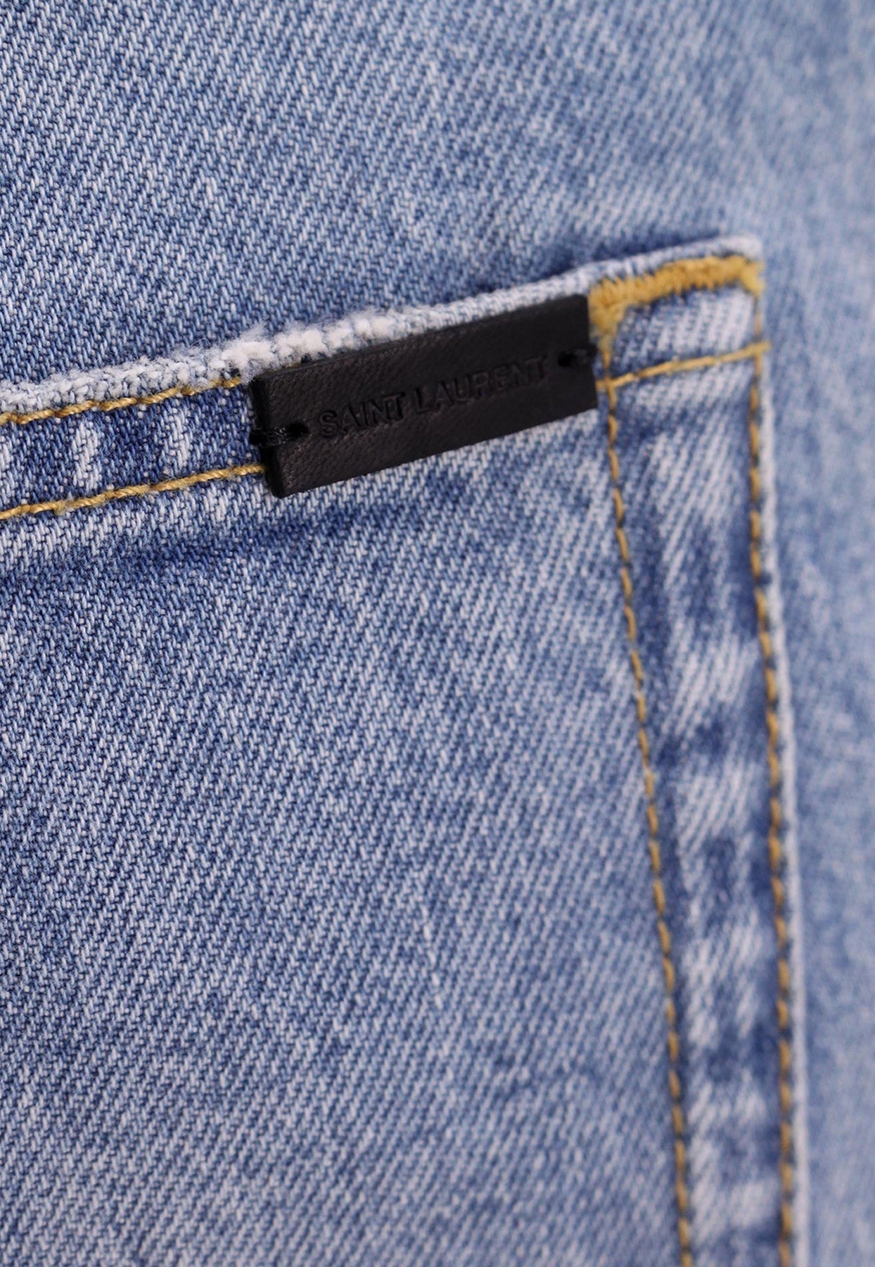 Shop Saint Laurent Basic Slim-leg Jeans In Blue