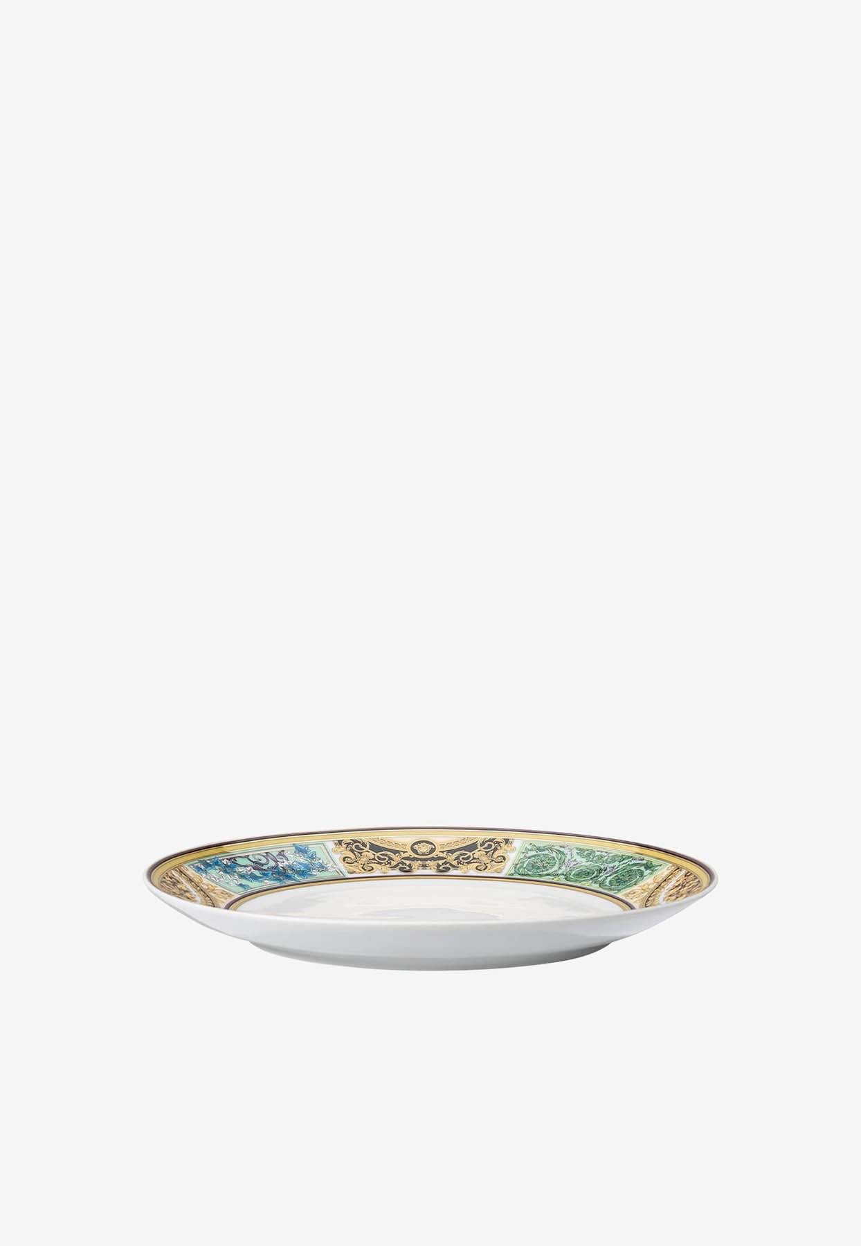 Shop Versace Home Collection Barocco Mosaic Dessert Plate In Multicolor