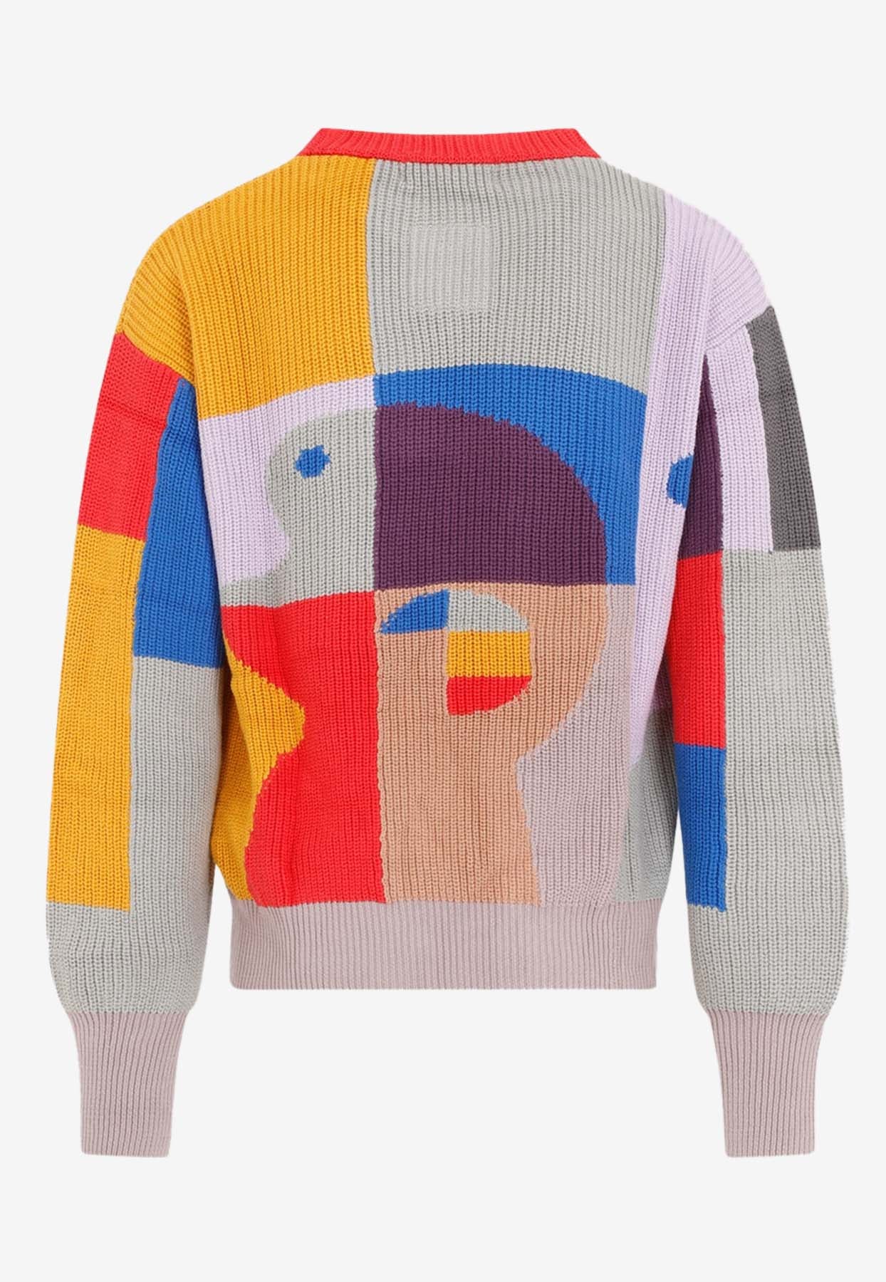 Shop Kidsuper Bauhaus Paint Palette Knitted Sweater In Multicolor