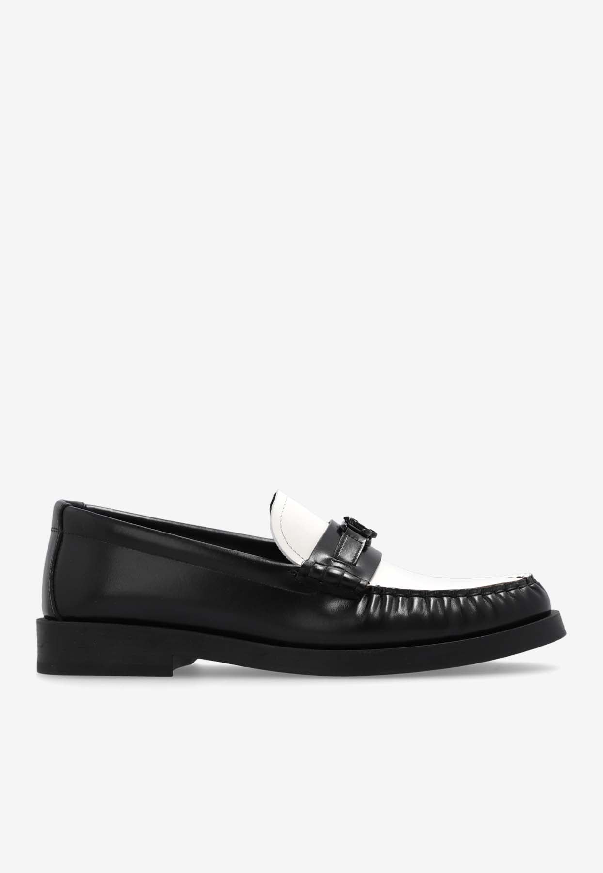 Jimmy Choo Addie Box Calf Leather Loafers In Black