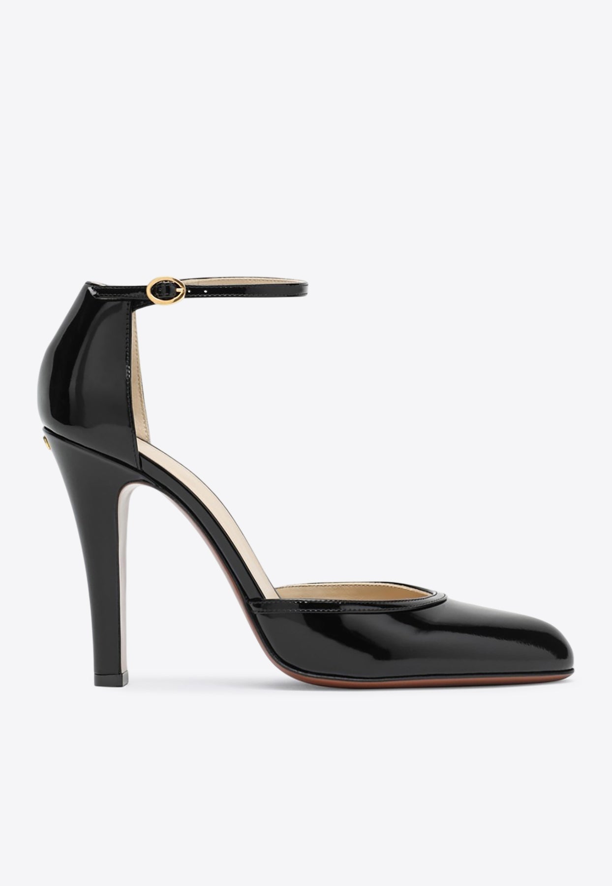 Valentino Hi Dolly 105 Patent Leather Pumps In Black
