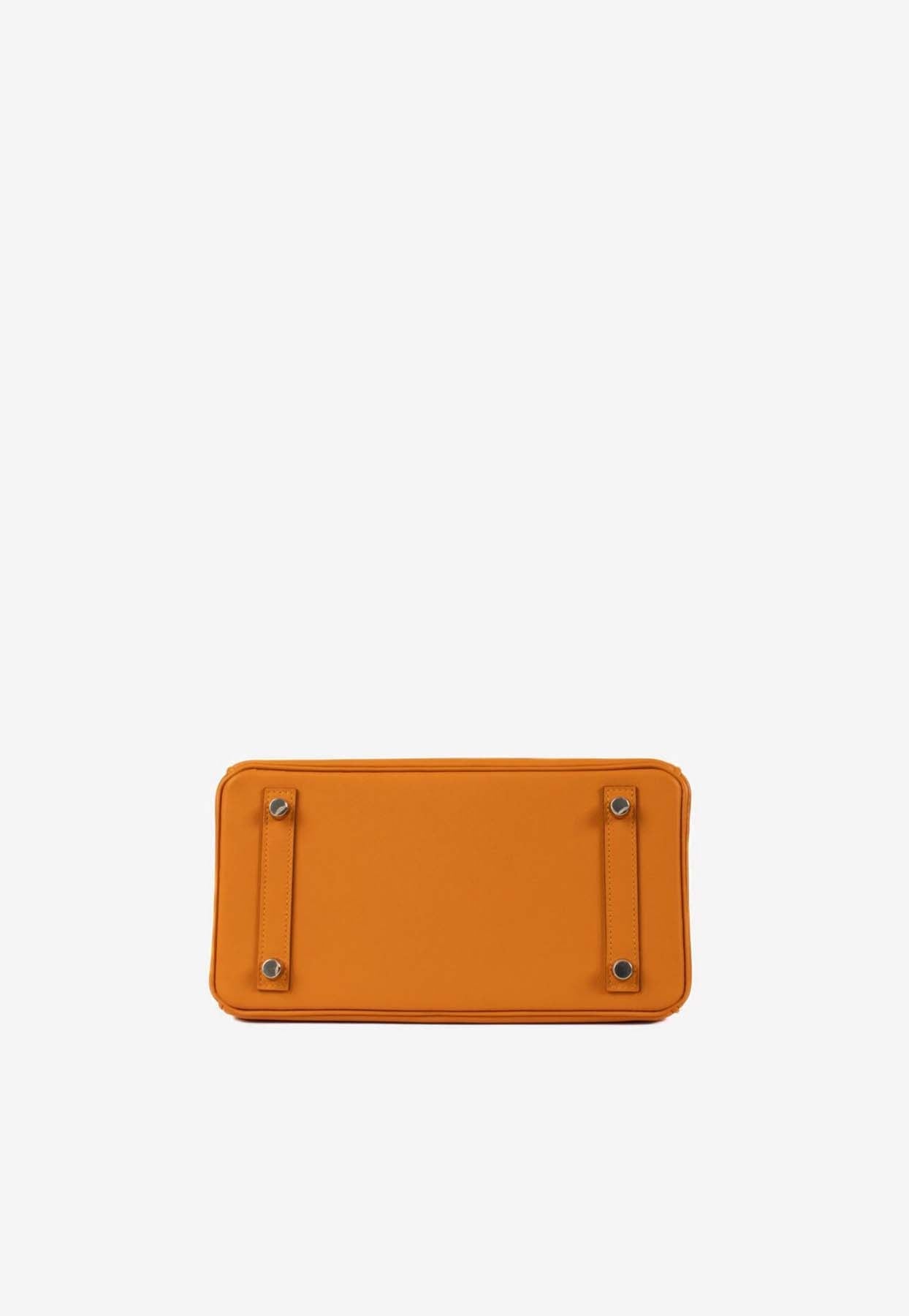 Shop Hermes Birkin 25 In Abricot Swift Leather With Palladium Hardware