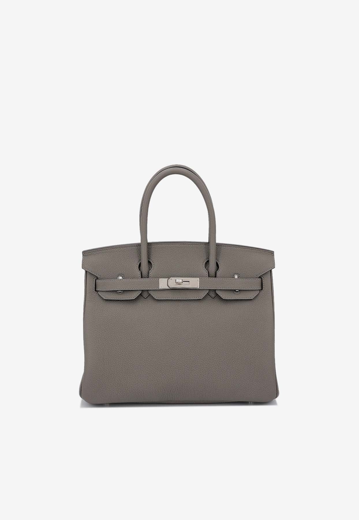 Shop Hermes Birkin 30 In Gris Meyer Togo Leather With Palladium Hardware