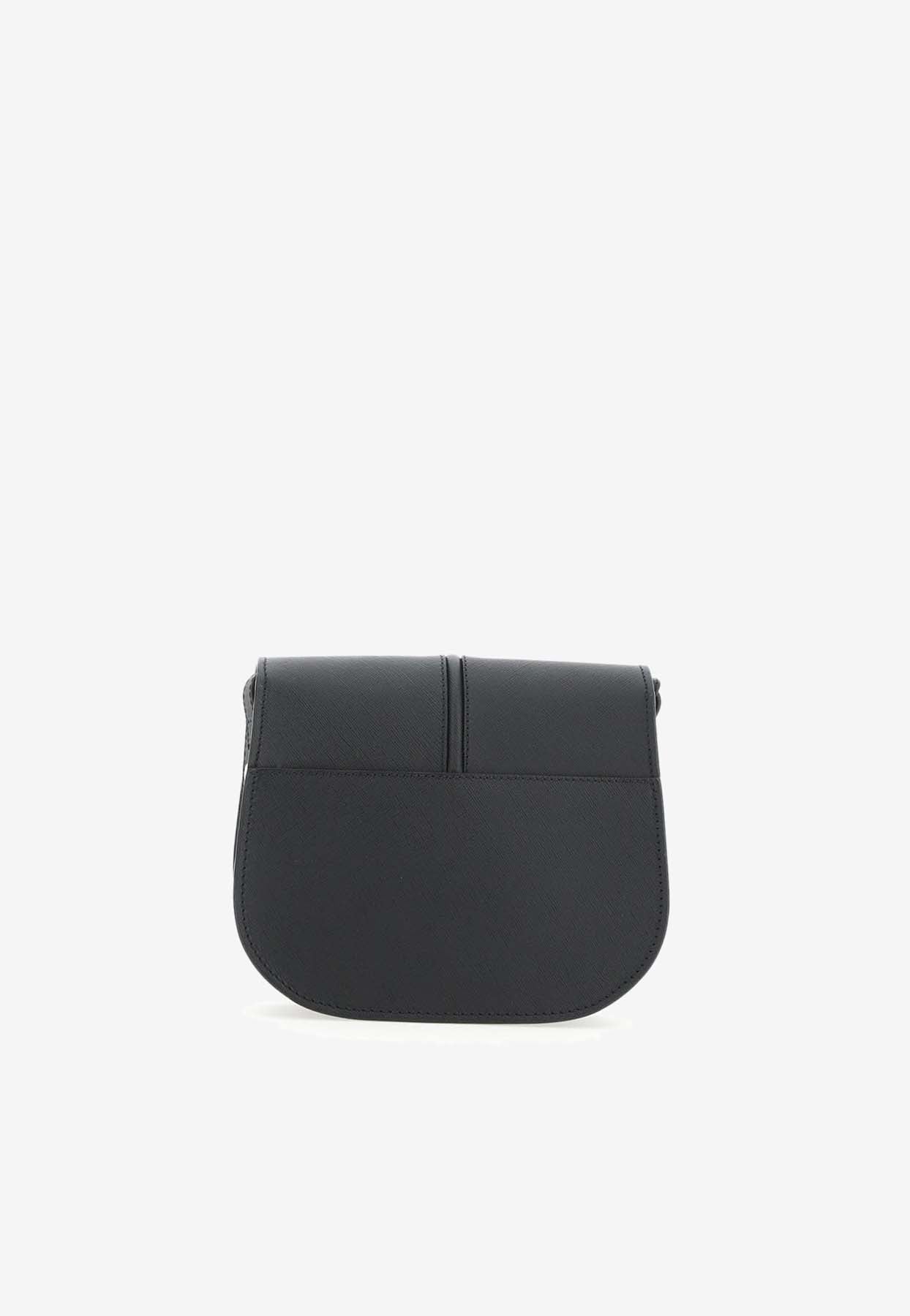 Shop Apc Betty Calf Leather Crossbody Bag In Black