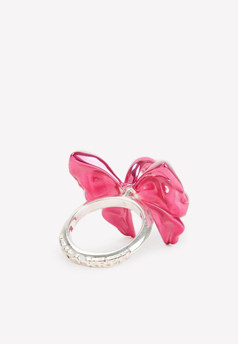 Shop Hugo Kreit Bow Ring In Pink