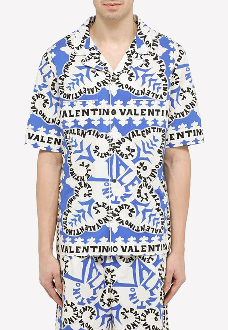 Mini Bandana Cotton Shirt in Multicoloured - Valentino