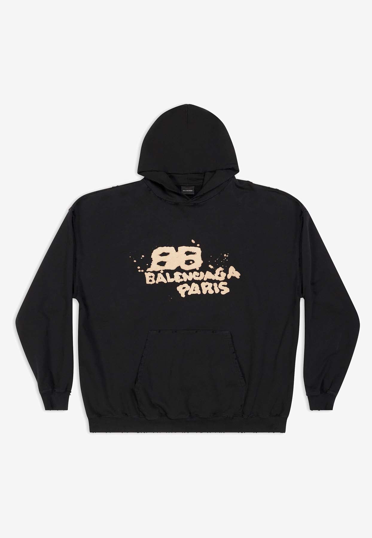 BALENCIAGA BB ICON PRINT HOODIE