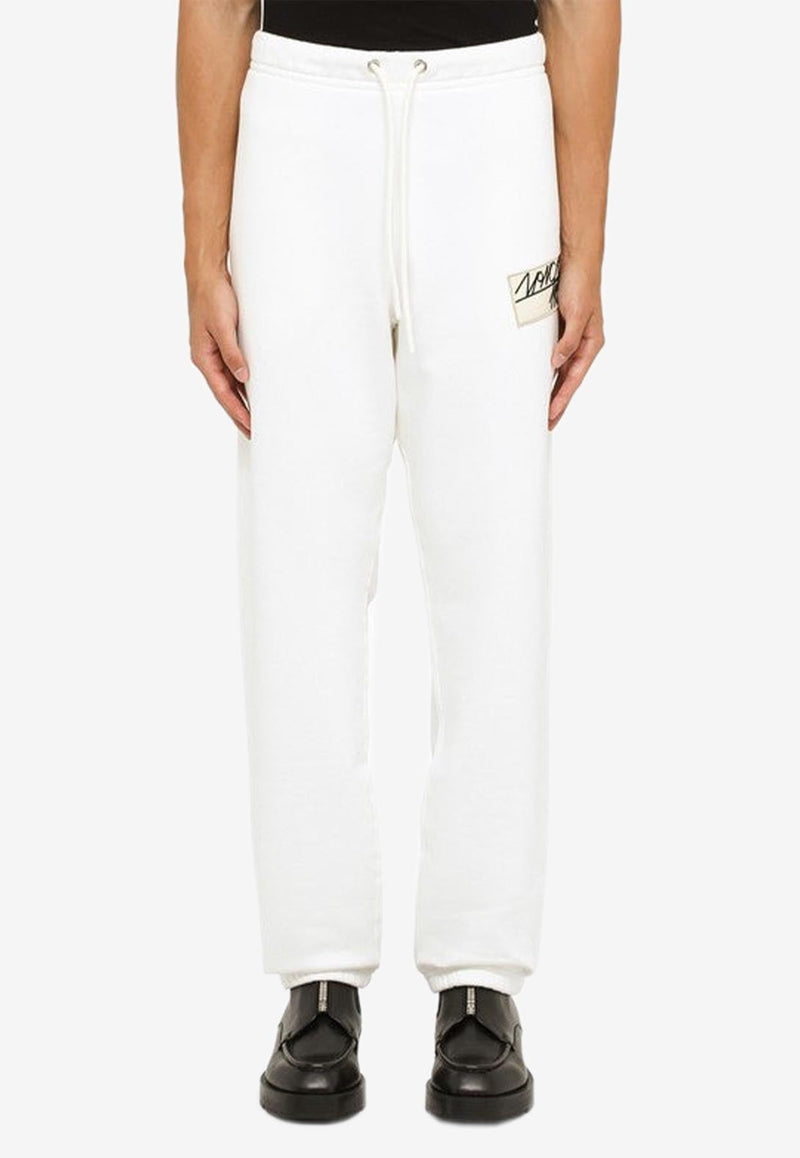 MONCLER LOGO PATCH TRACK PANTS,8H00008809KX/L