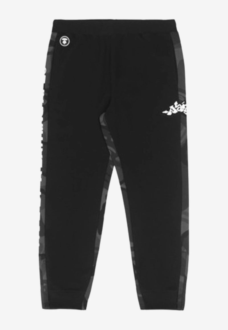 Aape Camouflage Track Pants In Black