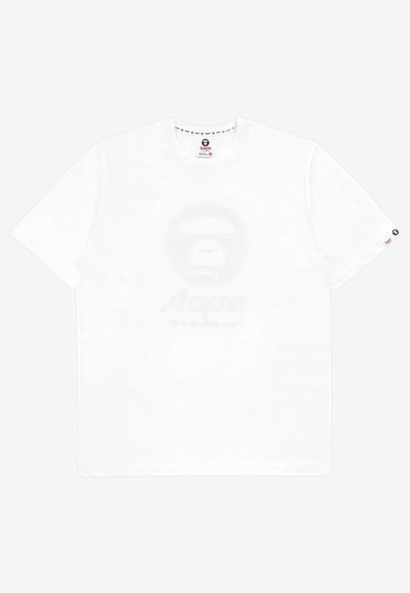 Aape Logo Short-sleeved T-shirt In White