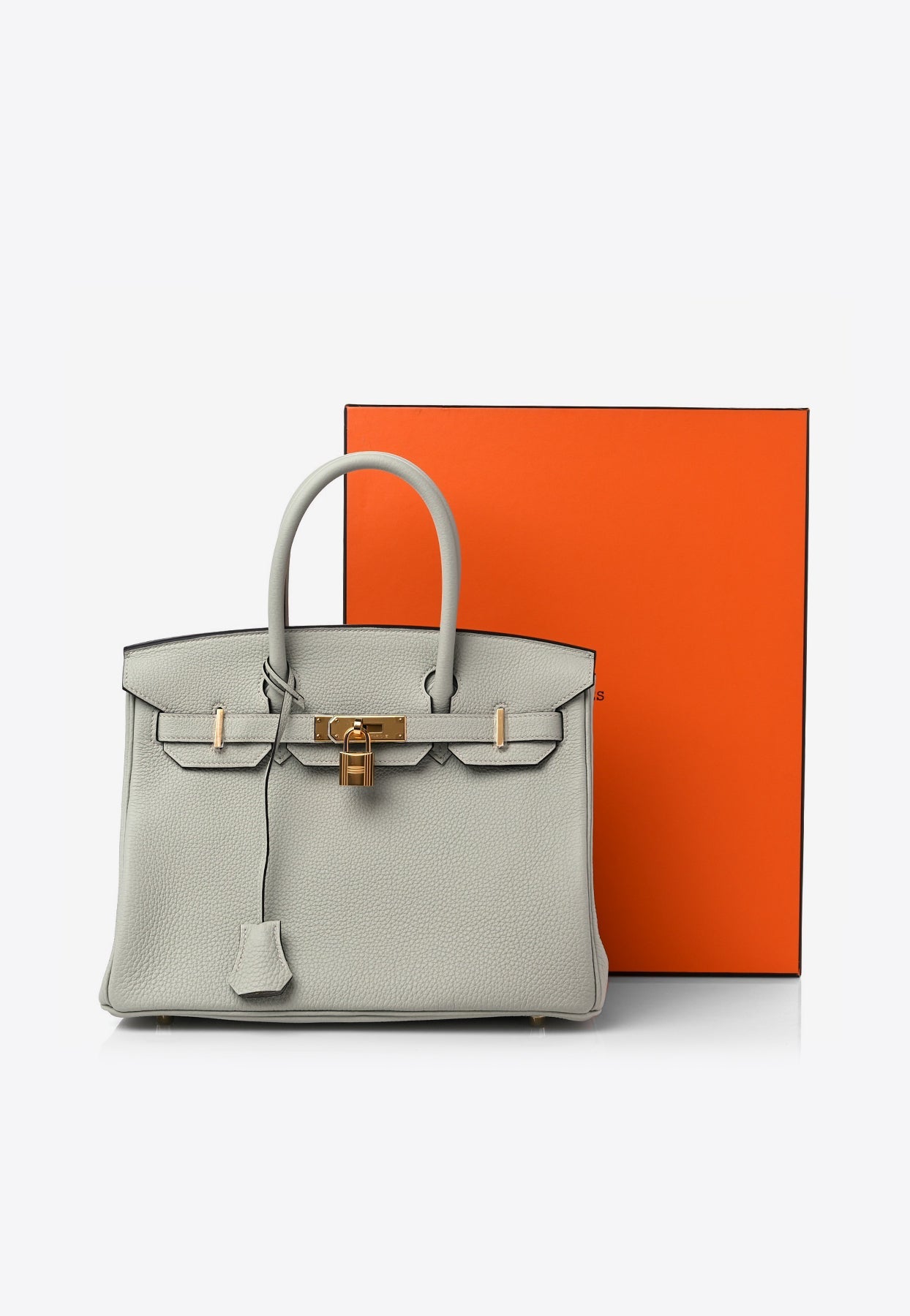 Hermes Birkin 30 In Gris Neve Togo Leather With Gold Hardware