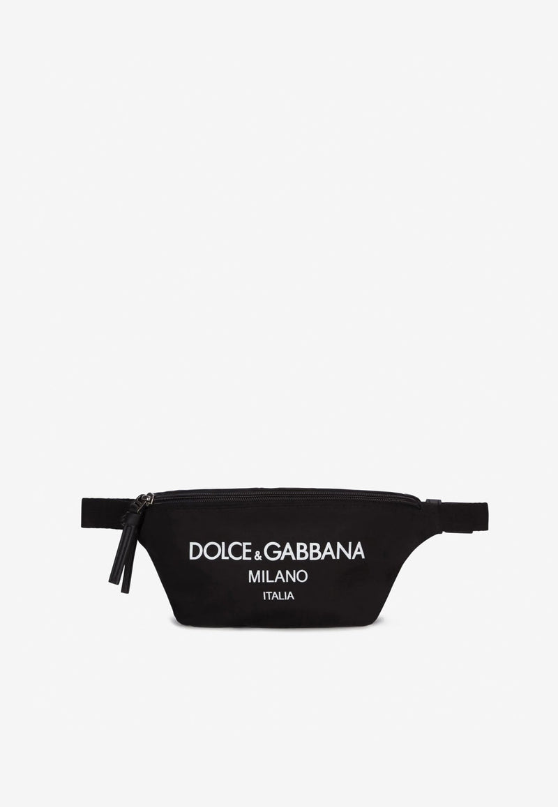 DOLCE & GABBANA BOYS DG MILANO LOGO BELT BAG,EM0072 AJ923 HNNMW