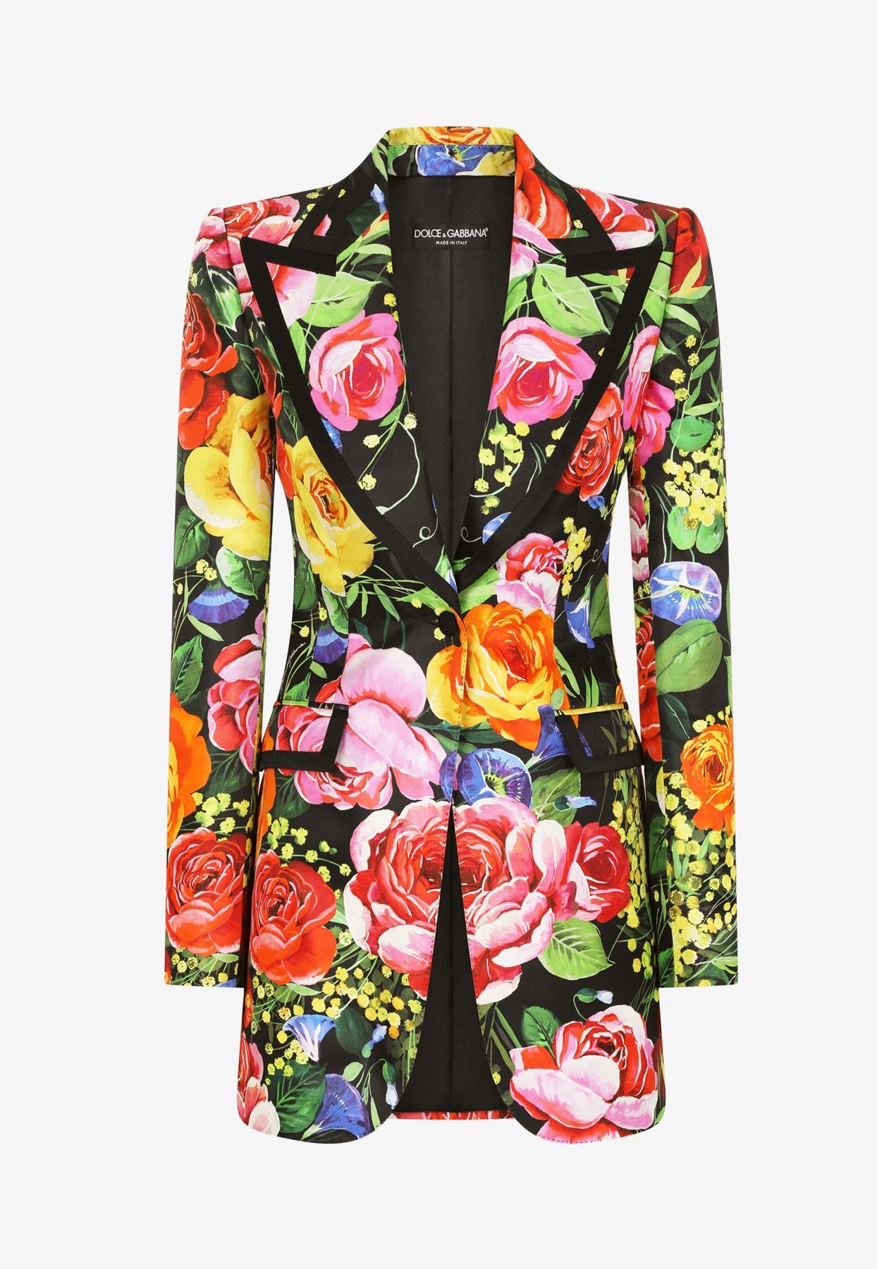 Afdeling Mordrin hotel Dolce & Gabbana Floral-print Shantung Silk Blazer Jacket In Multicolor |  ModeSens