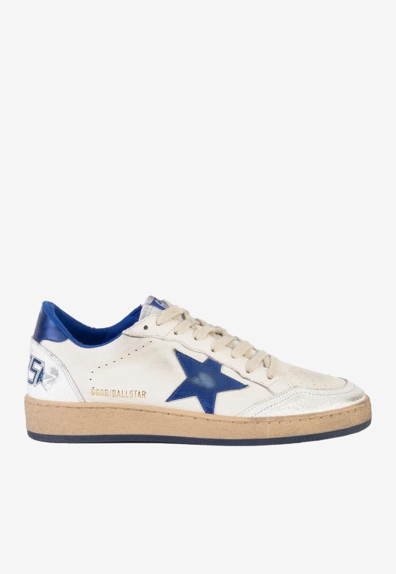 Golden Goose Db Ball Star Vintage Leather Sneakers In White