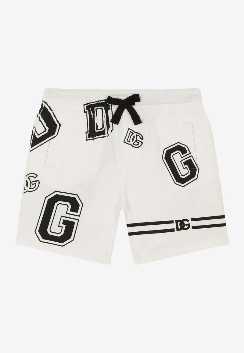 DOLCE & GABBANA BABY BOYS DG LOGO PRINT SHORTS,L1SQ12 G7D7C S9001