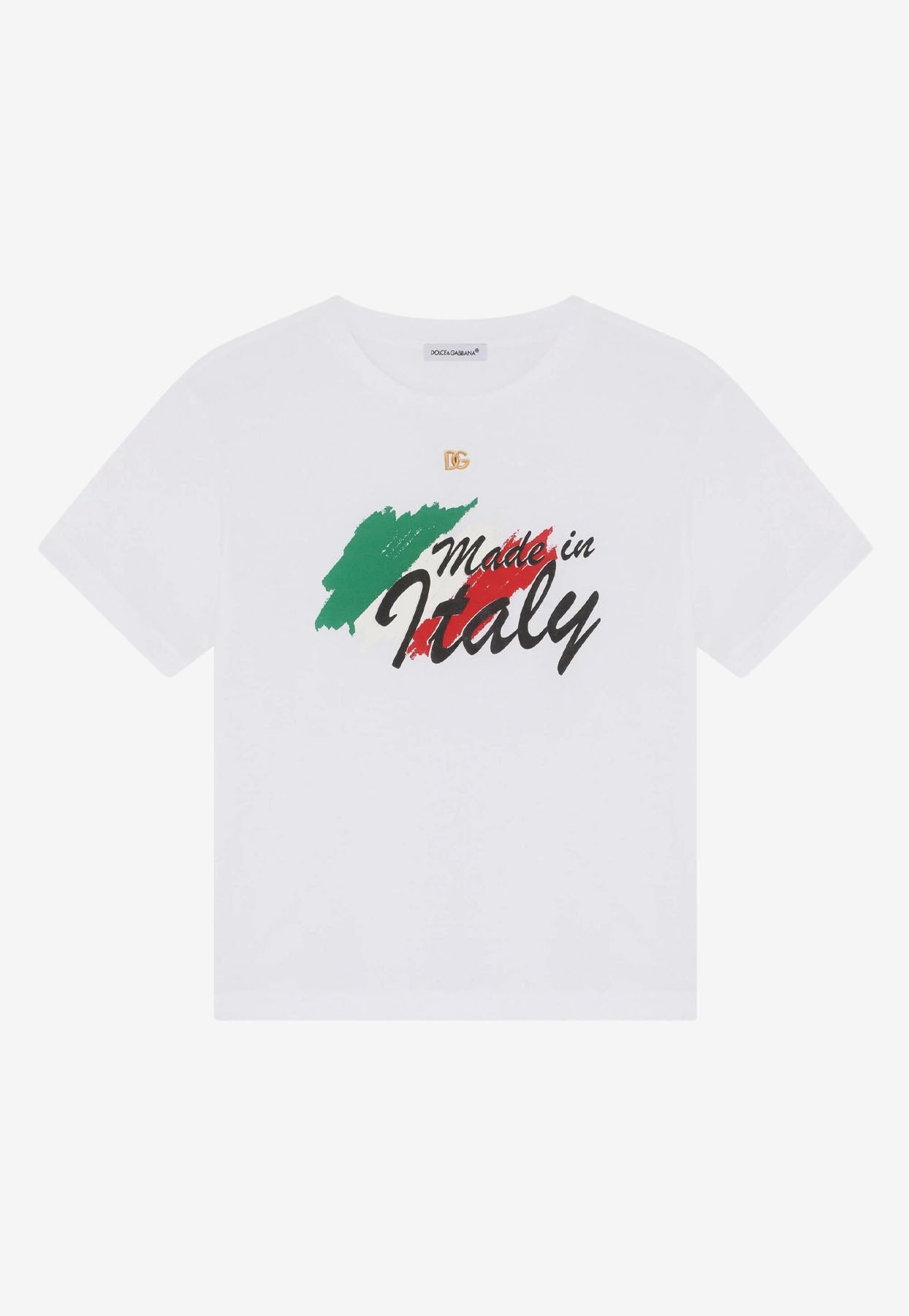 DOLCE & GABBANA BOYS 'MADE IN ITALY' PRINT T-SHIRT,L4JTDY G7CJ5 W0800