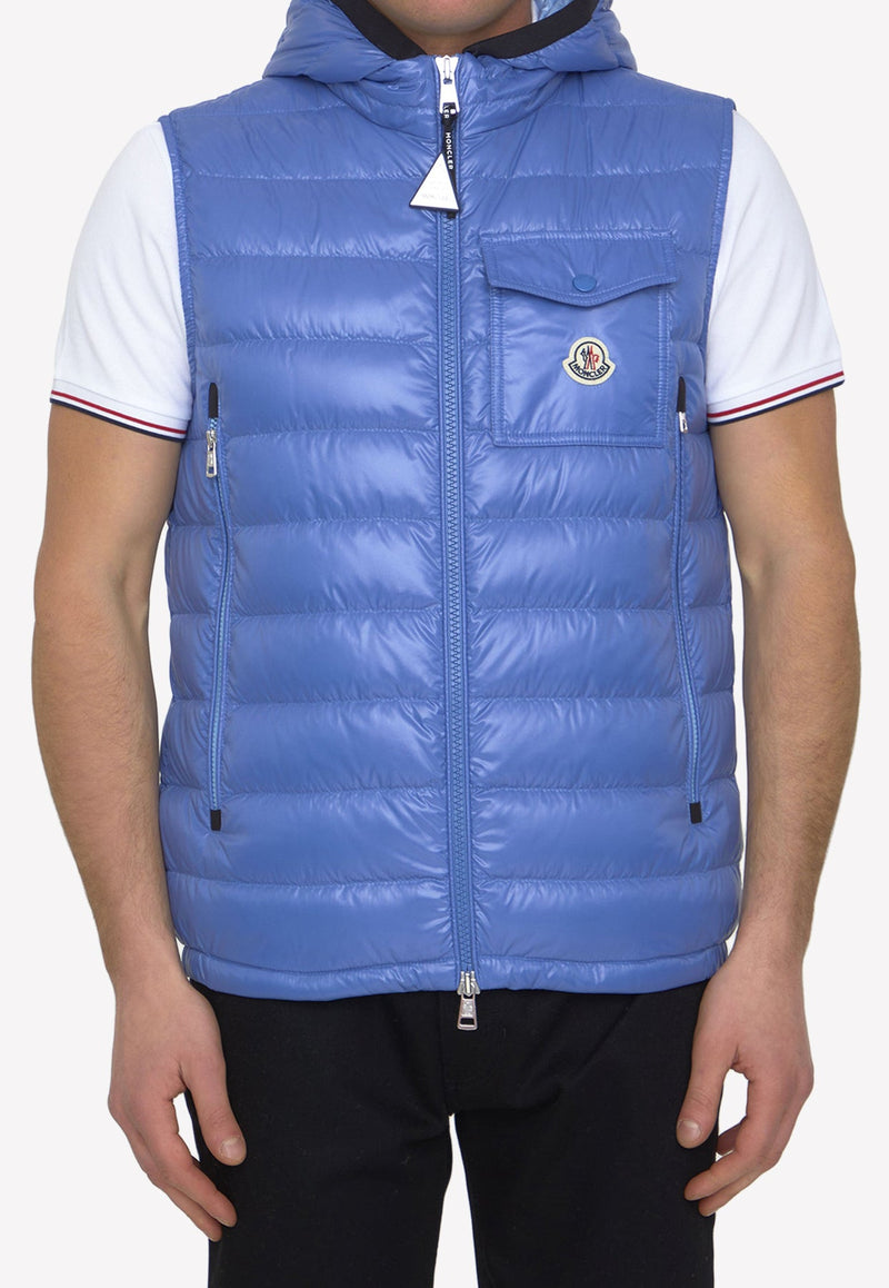 MONCLER RAGOT DOWN VEST IN TECH FABRIC,1A00068-M1592-722