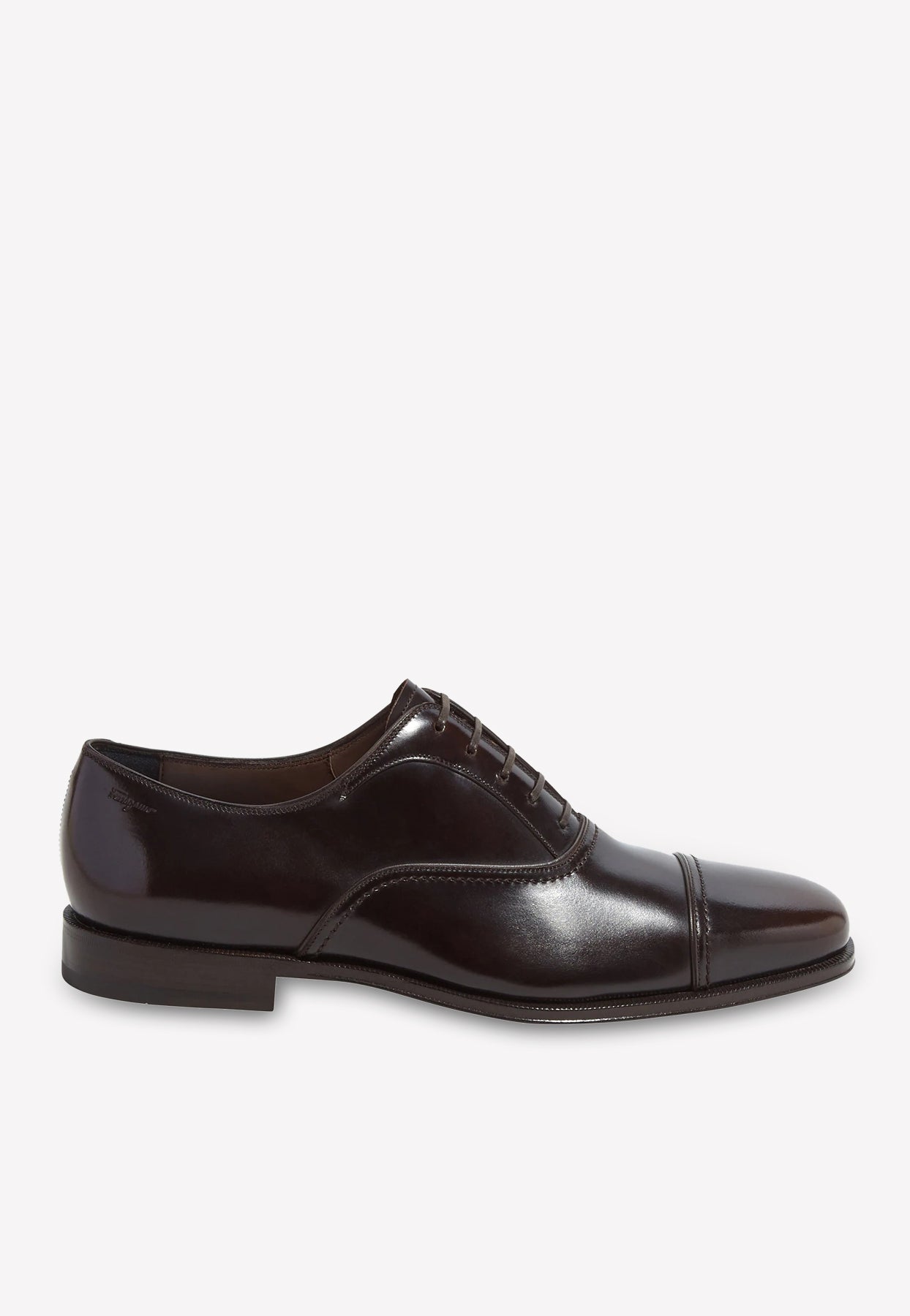 FERRAGAMO SEUL CAP-TOE OXFORD SHOES IN CALFSKIN