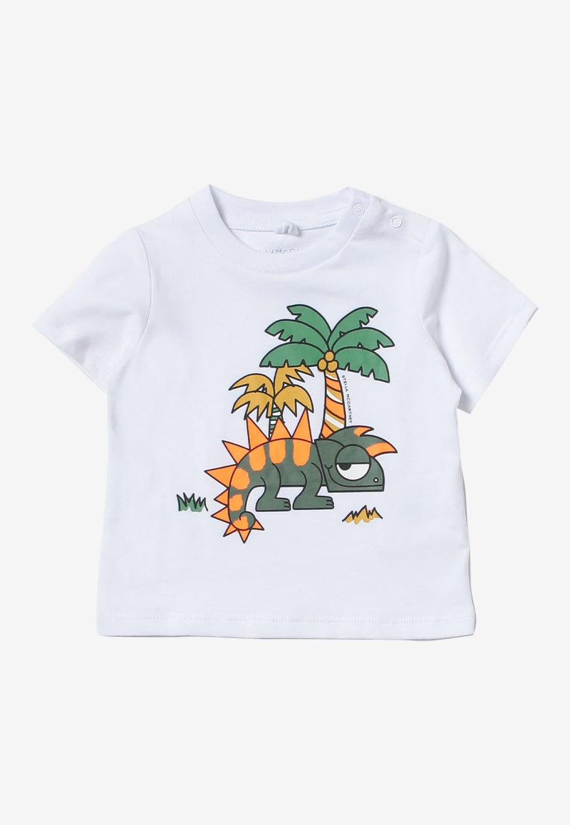 STELLA MCCARTNEY BABY GRAPHIC PRINT T-SHIRT,TS8541-Z0434WHITE